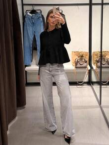 FOR BEAUTY Autumn And Winter Solid Color Round Neck Long Sleeve Waist Slimming Sweater Women's New Daily Casual Commuting Cardigan Fashionable Elegant Simple Coat Christmas Warm Sweater Top New Year