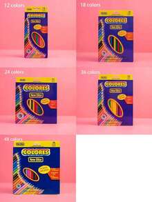 48/36 lápices de colores a base de aceite, juego de 12/18/24/36/48 colores surtidos para dibujar y colorear, de vuelta a la escuela