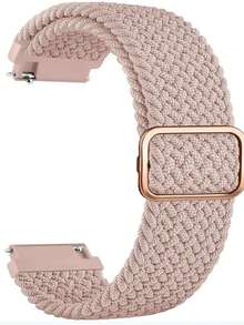 2025 New Adjustable Elastic Nylon Watch Band 20mm 22mm Compatible With Samsung GT3/Buds Woven Watch Strap