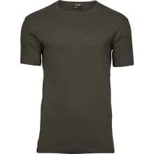 Tee Jays Mens Interlock Short Sleeve TShirt (Dark Olive) - Olive Green - View 1