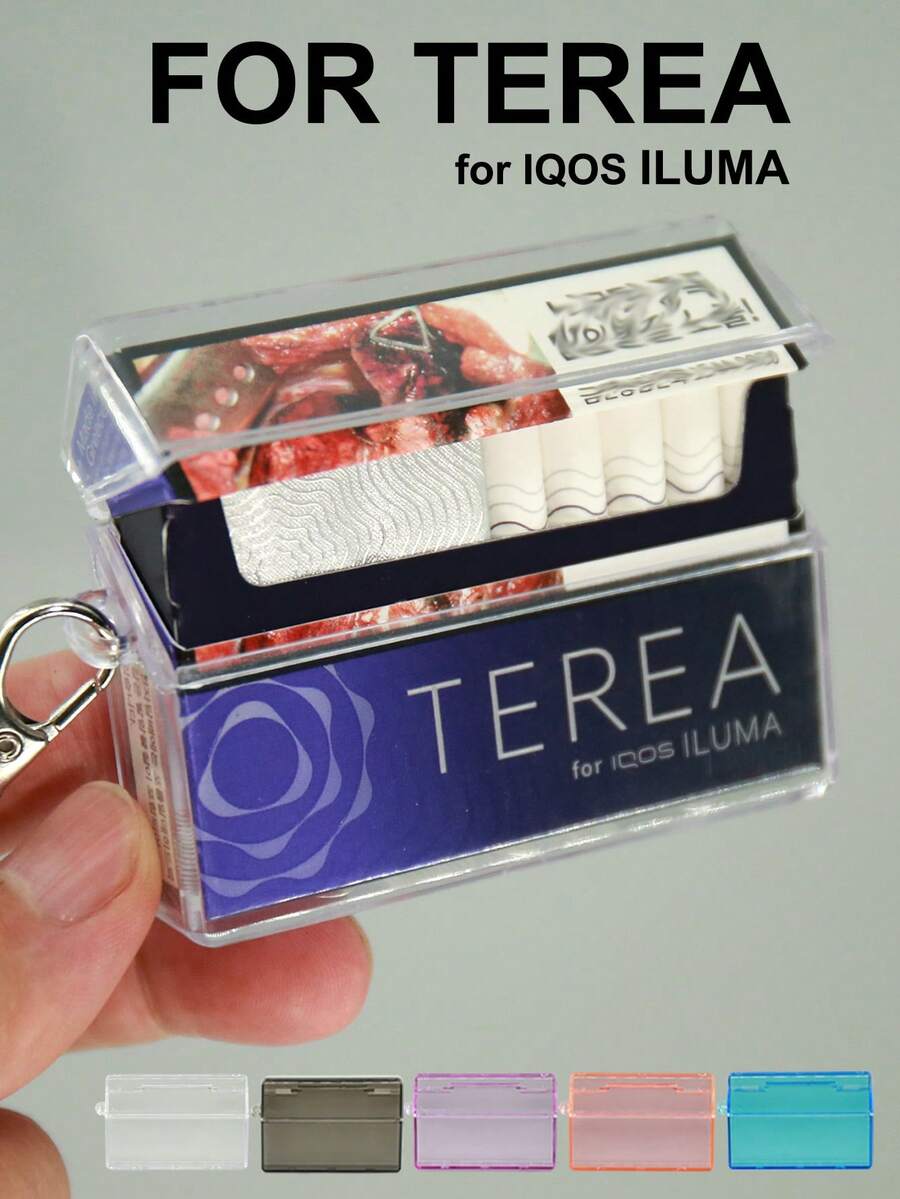1pc Transparent Multi-Color Protective Case For IQOS ILUMA Vape Cartridge, Anti-Fall Anti-Crush Convenient E-Cigarette Cartridge Box, Suitable For Daily Use With IQOS Iluma I E-Cigarette Cartridge
