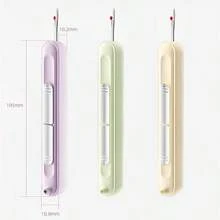 Upgraded 2 In 1 Automatic Needle Threaders Seam Ripper, Quilting Supplies Sewing Kit, Quick Sewing Loop Needle Threaders 1PCS - Purple - 2PCS-green,Yellow - View 8