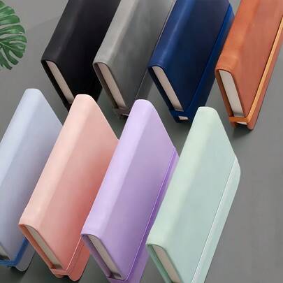 1pc/2pcs Mini Portable A7 Notebook/Pocket Notebook, Leather Cover, Thickened Inner Pages, Waterproof And Wear-Resistant, Plaid Design, Privacy Protection, Portable Notebook, Student Planner Diary, Vocabulary Notebook, Office Memo Pad, Back To School Notebook