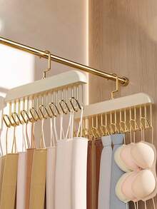 1 móc treo quần áo bên trong 8 móc, dây đeo, móc treo bằng gỗ, không để lại dấu vết, chống trượt, dày, móc treo đa năng bằng gỗ nguyên khối dùng trong gia đình, phơi quần áo, đồ lót, móc treo nhiều móc - Nhiều màu - Xem 9