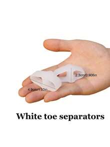 Silikon Zehentrenner - wiederverwendbare SEBS orthopädische Zehenspreizer für Nagelpflege, parfümfreier Zehen-Ausrichtungskorrektor mit 5 Belüftungsöffnungen, rutschfester Griff für Pediküre & Fußgesundheit, farbverlaufend
