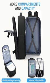 Coowoz Travel Backpack Carry On For Women Man Black Gym Backpack With Laptop Compartment Mochila De Viaje Teacher Personal Item Backpacks Rucksack Airplane Accessories Must Haves Small - 顏色C - 查看 4