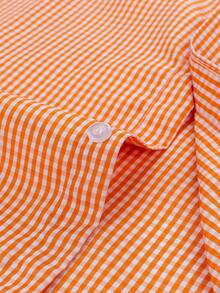 Men's Casual Comfortable Plaid Shirt - trái cam - Xem 4