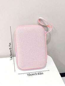 Glitzer Großraum Datenkabel Aufbewahrungstasche, Kopfhörer Ladekabel Organizer, tragbare stoßfeste Reißverschluss Schutzhülle, Kabel Management elektronischer Organizer wasserdicht für Reisen für Technik für Frauen für Männer