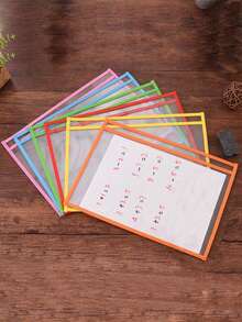 1/2/4/6 Stücke wiederverwendbare Trocken Abwisch Taschen, überdimensionierte beschreib- und abwischbare Taschen, klare Kunststoff Hüllen, Lehrer Schul- und Klassenzimmer Zubehör