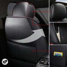 JDWBT Car Seat Covers Front Seats 1 Pack, Universal Leather Front Seat Covers, Car Seat Protector Airbag Compatible , For Most Automotive, Suvs, Trucks