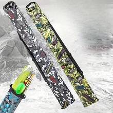 1pc Foldable Large Capacity Fishing Tackle Bag - Camouflage Fishing Rod Storage Bag, Expanded Size 140x20cm, Multi-Compartment Lightweight Fishing Gear Storage Box, Suitable For Freshwater And Saltwater Fishing, Convenient For Fishing Enthusiasts To Organize And Carry Fishing Rods, Also Suitable For Home Storage And Transportation.