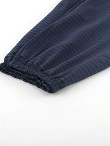 2 pezzi Set di pigiama donna con top a righe e pantaloni, comodo e alla moda per casa e tempo libero, adatto per primavera, autunno e inverno