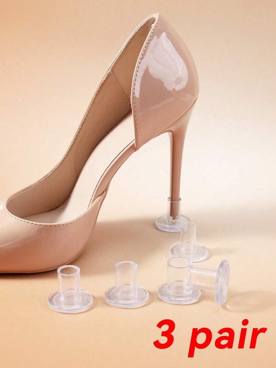 QKC 3双防滑高跟鞋保护套鞋套