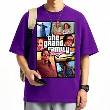 Big Family Geek T-Shirt For Nerds Fan Shirt 100% Cotton Yarn 30.1 Plus Size - 紫色 - 查看 1