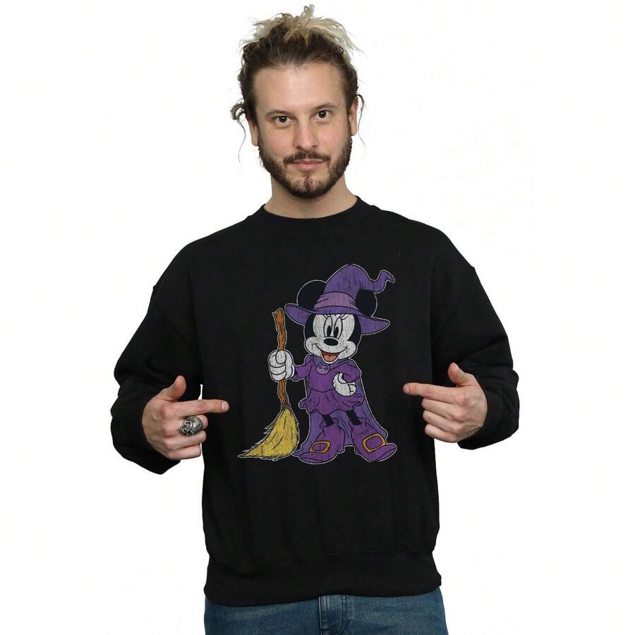Disney Mens  Costume Sweatshirt (Black) - Coffee Brown - View 1