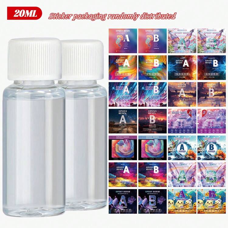 20ml/50ml/100ml Epoxy Resin AB Glue, 1:1 Ratio, Includes Accessories And Tools, UV Resistant, Anti-Yellowing, Fast Curing AB Glue, Suitable For Handmade DIY Jewelry Making And Decorations - Epoxy Resin - View 11