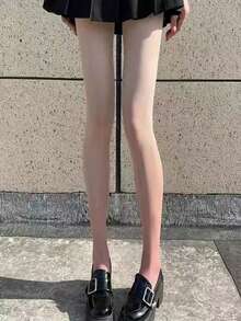 Medias de verano y otoño para mujer con gradiente de contraste, ajuste ceñido, transpirables y de colores caramelo para cosplay