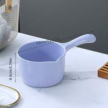 1pc Thick Plastic Water Scoop, Household Kitchen Water Scoop, Bathing Water Scoop, Drifting Water Scoop, Shampoo Water Scoop, Pet Bathing Water Scoop