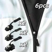 6/10/20pcs Universal Zipper Repair Kit - Easy To Install Seamless Replacement Zipper Pulls, Suitable For Jackets, Luggage, Backpacks, Boots - Durable Black Zipper Pulls - Multicolor - View 15