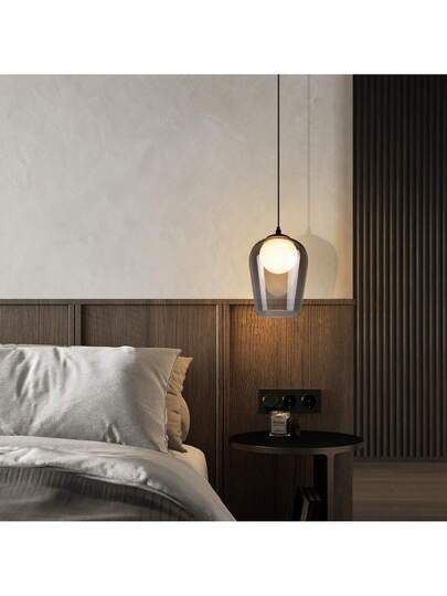 Ch elier Dining Tafel Vintage Glass Flame G9 Verlichting Hang Zwart Height Adjustable Bedroom Living Room (No Source) view 8