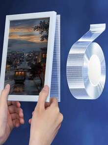 1pc 10M/5M/3M/1M Length Super Strong Double-Sided Nano Tape, Transparent & Removable, Waterproof - Essential Household Adhesive Double-Sided Tape, Self-Adhesive Wallpaper, Waterproof Bathroom Bathroom Accessories Bathroom Tools