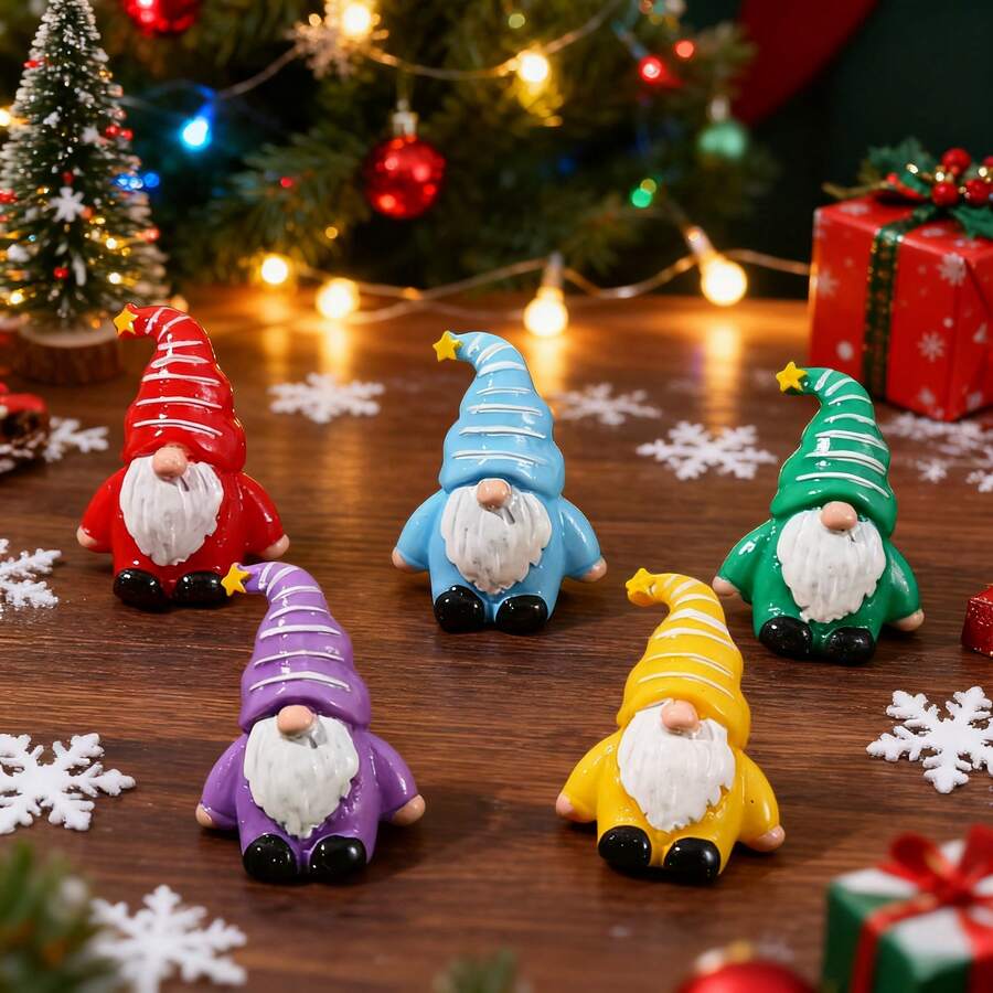 5/10/15 pièces Décorations de Noël Gnomes : Ornements de fête mignons et cadeaux idéaux pour la joie des fêtes