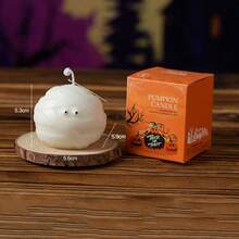 1 Stück Halloween Serie Kürbis, Schädel, Mumien geformte duftende Kerze, geeignet für Heimdekoration, Party, Tischdekoration, Geschenk, Abendessen, Bankett/Party, Entspannung/Meditation, Stimmungsbeleuchtung