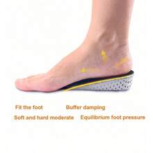 Plantillas invisibles para aumentar la altura para hombres y mujeres, suela de espuma de memoria EVA que eleva 2/3/4/5 cm, cojín para aumentar la altura del calzado