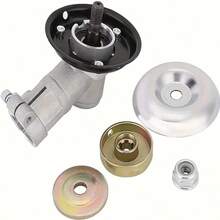 1 Set Adaptador de cabezal de recortadora engrosado de 26/28mm con caja de engranajes de 9 dientes, apto para cortadoras de césped, recortadoras de hilo y desbrozadoras, se ajusta a varios modelos, fácil instalación, accesorio de máquina de corte, equipo esencial para el cuidado del césped