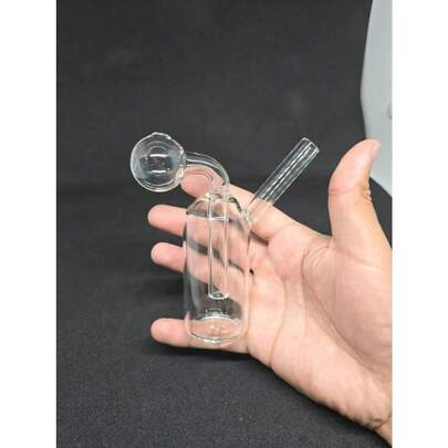 2 pipasde mini b.oNg para frio de 11 cm de tamaño esférico con bisel de metal diseño minimalista con pipa y bol de 14mm