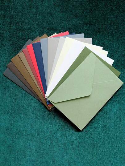 Stationery Envelopes, Wedding Invitations, Cards, Western Business Invitations, Holiday Gifts, Suitable For Wedding Cards, Valentine's Day Letters, Thanksgiving Blessings, Multi-Style & Multi-Color Wool-Like Texture, DIY Handmade Storage, Solid Color Invitations