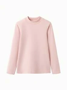 Balabala Maglietta a maniche lunghe invernale per ragazze pre-adolescenti, strato base morbido ad alto collo per ragazzi e ragazze