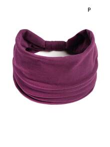 1 pieza Diadema elástica ancha de punto para mujeres, adecuada para decoración del peinado diario, turbante, diadema deportiva, artículos escolares, universidad, diademas para mujeres, pañuelos, accesorios para el cabello de invierno, elegante