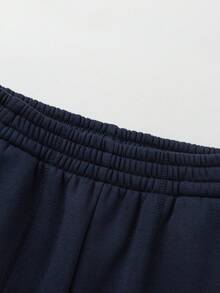 Balabala Tween Boy 2026 Autumn/Winter Pockets Drawstring Casual Sports Pants - Dark Blue - View 6