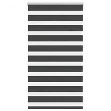 Tenda a rullo zebrata nera 75x100 cm Larghezza tessuto 70,9 cm Poliestere