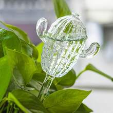 1pc Immortal Shaped Automatic Drip Irrigation System - Indoor Potted Plant Waterer, Low Maintenance Gardening Tool, Slow Infiltration Design, Cactus Theme Styling, Fashion Crafts