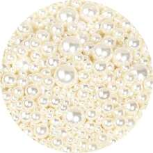 100/300/1000pcs ABS Faux Pearl Beads, Colorful Pearl 3/4/6/8/10mm, Suitable For Making Bracelets, Earrings, Necklaces, DIY Jewelry, Crafts, Vase Filler, Various Sizes, Handmade Faux Pearl Round Beads