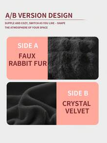 1 chiếc chăn lông thỏ giả siêu mềm, ấm áp và thoải mái, có thể giặt bằng máy, vải nhung lông dùng được mọi mùa, kích cỡ Queen và King, chăn ngủ đa năng, thích hợp cho văn phòng, phòng ngủ, ghế sofa, du lịch, sử dụng được cả hai mặt, trang trí mùa đông - màu đen - Xem 6