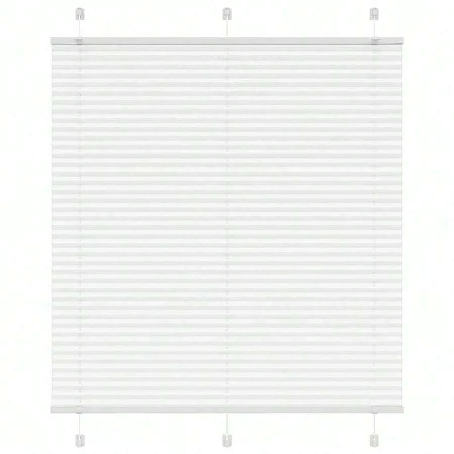 Tenda plissettata Bianca 115x150 cm larghezza tessuto 114,4 cm - Bianco - Visualizzare 1