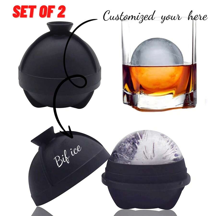 Customized Handgun And Bullet Ice Cube Trays Set - Cool TPR Pistol And AK47 Bullet Maker Molds For Whiskey Cocktails Ice Cubes, Chocolates, Jello Shots - Black - View 1