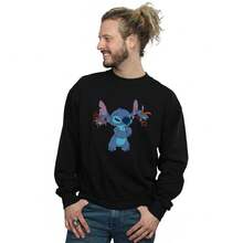 Disney Mens Lilo And Stitch Little Devils Sweatshirt (Black) - 50% Cotton/50% Polyester - 153gsm - (BI17188)