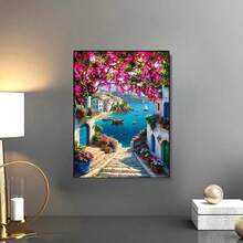1 套 30x40cm/11.8x15.7 英寸 DIY 钻石画套装，无框，美丽风景，混合颜色，风景主题，所有季节，适用于家居装饰、客厅、玄关、卧室和可爱的艺术品 - 彩色 - 查看 14