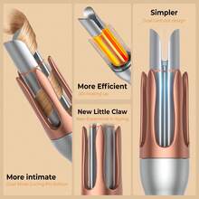 UKLISS Intelligent Anti-Scald Curling Wand – Automatic Rotation, Precise Timing & Negative Ion – Ideal For Daily/Party/Office Hairstyles - UK Plug(220-240V) - View 8