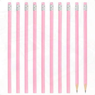 20pcs HB Pencils With Erasers - Cute Pink Wooden Pencils, Suitable For Classroom, Teachers, Office And Home Use, Durable And Smooth Writing, Great For Students, Teachers And Professionals, For Writing, Classroom Supplies, Fun Designs, Quality Writing Tools