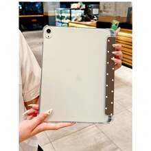 Advanced Brown Polka Dot Pattern IPad Protective Case, Compatible With IPad 11 2025/10.9/Air4/5/6/7/Mini 2025/10.2/Pro 11/10th/9.7/10.5 And  A7 A8 A9 S7 S8 S9 S10, With Sleep/Wake Function Smart Stand/Built-In Pen Slot, Ultra-Thin Full-In Protective Three-Fold Flat Cover, Suitable For Office Work, Movies And Paintings, Portable And Easy To Use, Corner Protection Design Is Suitable For Gifts During Back-School Season, Valentine's Day, And Holidays. - PB棕色圓點 - 查看 6