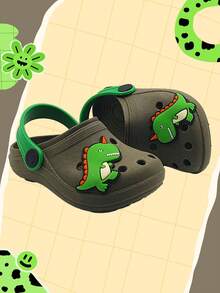 Children's Slippers For Boys And Girls With 3D Capybara Designs - Dinosaurio verde militar - Ver 1