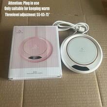 Sottobicchiere riscaldante a temperatura costante, sottopentola intelligente e creativo isolato per la casa, regolazione del riscaldamento a 3 livelli 55-65-75°C, scaldabicchiere da ufficio a temperatura costante, adatto per tutte le tazze, campeggio all'aperto, picnic, cucina, essenziale per autunno/inverno, regolazione della temperatura a 3 livelli 55-65-75°C, avvio intelligente con tocco costante, sottobicchiere riscaldante intelligente per bevande, controllo della temperatura costante, scaldabicchiere intelligente per caffè