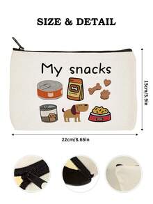 Adult Dog Snack Storage Bag, Cute Pet Snack Pattern, Lightweight Zipper Bag, Suitable For Travel, Odourless, Perfect For Pet Toys, Snacks, And Collars - The Perfect Gift For Dog Mums. - Multicolor - View 10