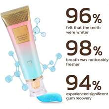 Pasta de dientes blanqueadora intensiva Slipasikao con niacinamida, 2 piezas, 100ml, sin flúor, probiótica, protección de encías, aliento fresco, protección caries, restauradora, blanqueamiento rápido - 1 pieza - Ver 4