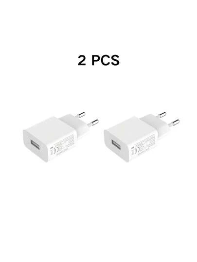 2pcs 5W USB Charger, 5V 1A USB Plug Charger Power Adapter, Does Not Support Fast Charging